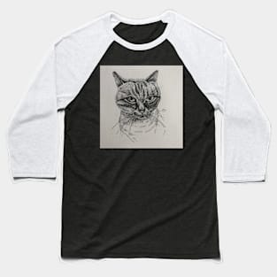 Cute cat Baseball T-Shirt